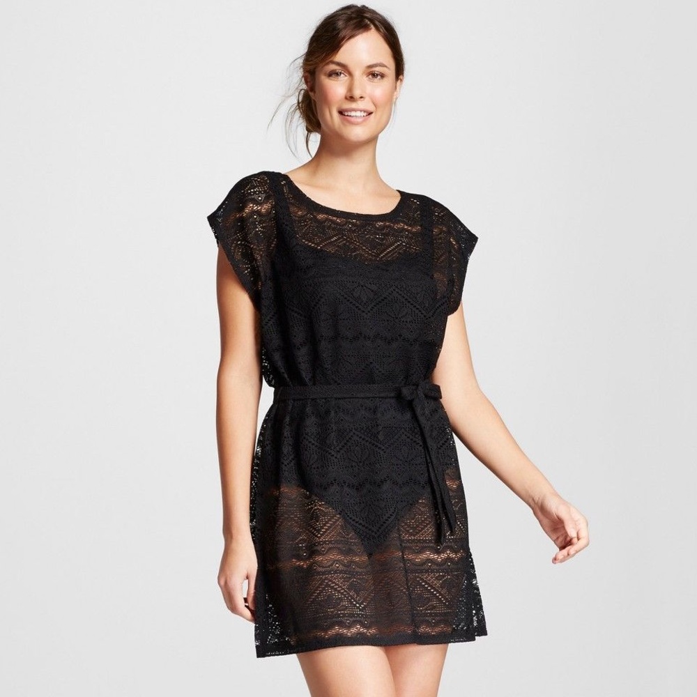 Merona Belted Crochet Swim Cover Up - Picture 5 of 5